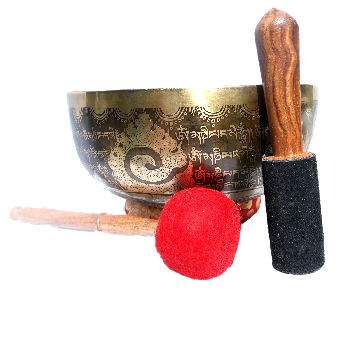 Yogi Chakra Hand Carved hand hammer bowl set 10" SB-601